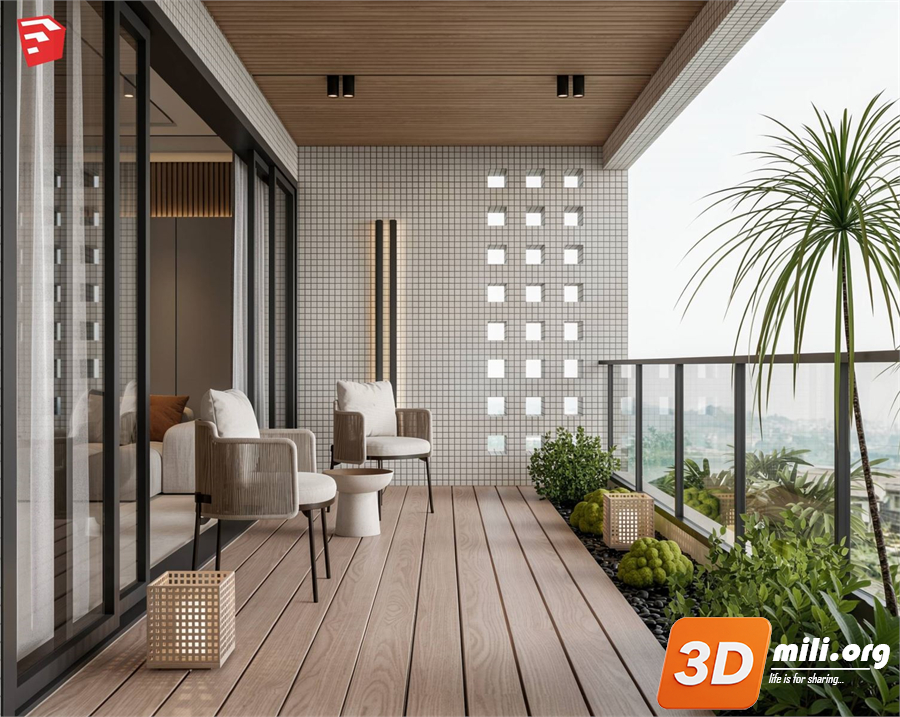 Balcony Skp Files